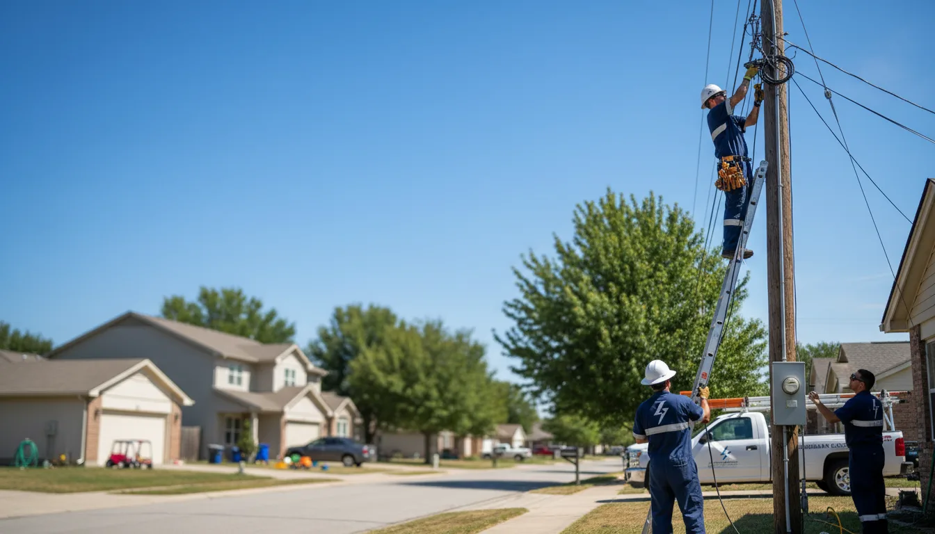 Residential electrician providing installation services in Orland, ME
